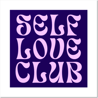 Self Love Club Typography Design II Posters and Art